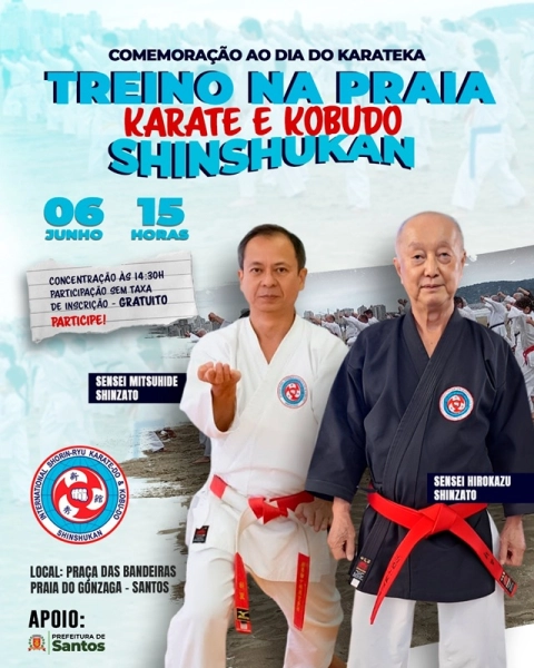 Treino na Praia de Santos